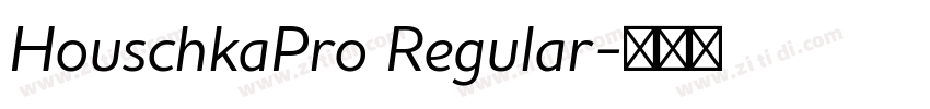 HouschkaPro Regular字体转换